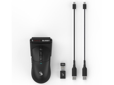 Mysz A4TECH BLOODY R72 PRO DUO WRLS 2,4G+USB Black