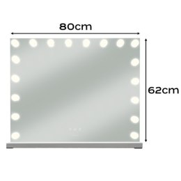 Lusterko kosmetyczne 80x62cm LED Soulima 25808