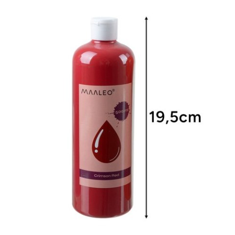 Farby plakatowe- zestaw 18szt x500ml Maaleo 26341