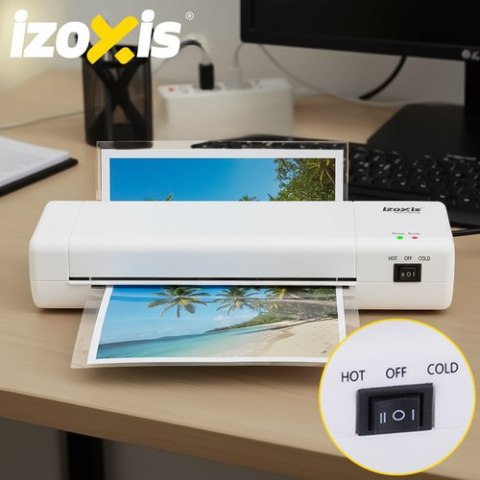 Laminator A4- zestaw 4w1 Izoxis 25417