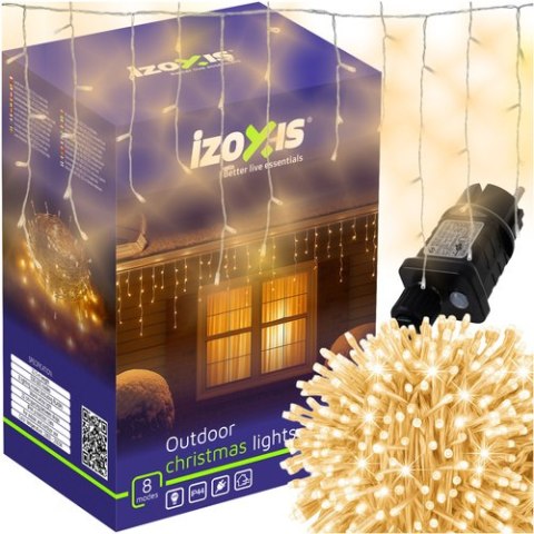 Lampki zew. 500LED 22,5m ciepły biały Izoxis 23223