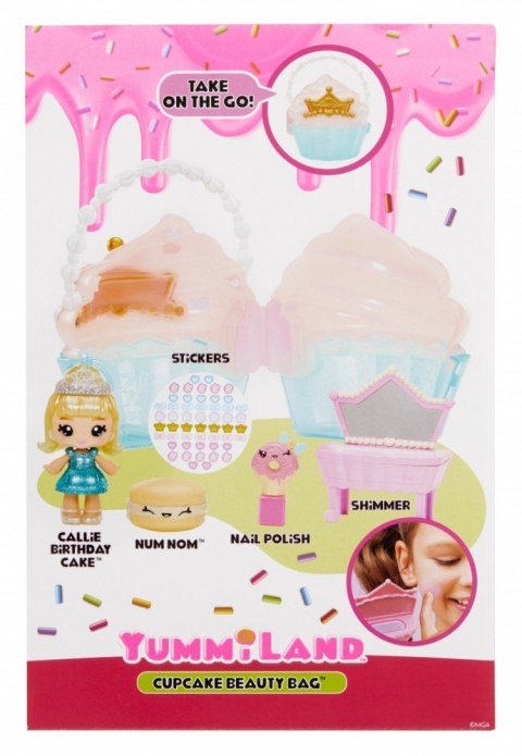 Lalka yummiland beauty bag + lip gloss cupcake