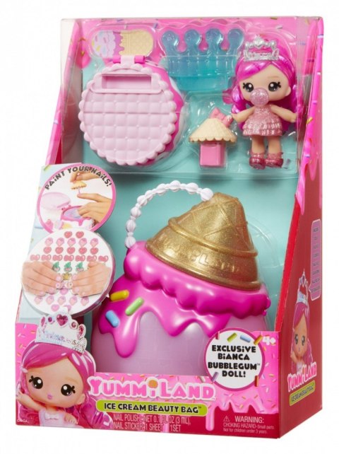Lalka yummiland beauty bag + lip gloss, ice cream