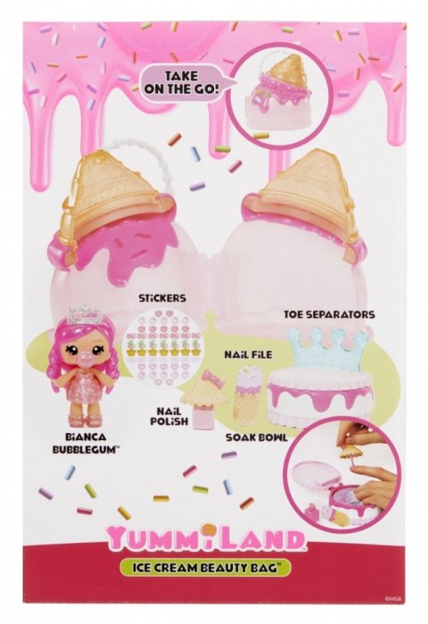 Lalka yummiland beauty bag + lip gloss, ice cream