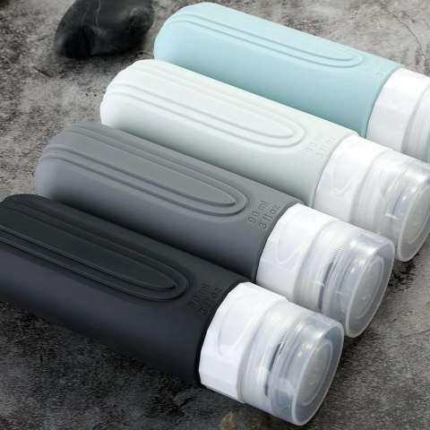 DA544 Silikonowe butelki podróżne do samolotu 100ml