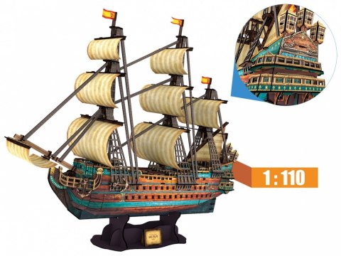 Puzzle 3d Żaglowiec the spanish armadasan felipe