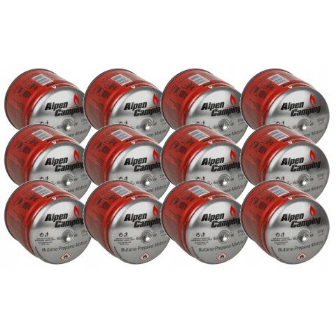 12x KARTUSZ GAZOWY NABÓJ 400ml DO PALNIKA KUCHENKI