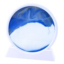 Obraz 3D Ruchomy Piasek Niebieski Dekoracja 360° Biały