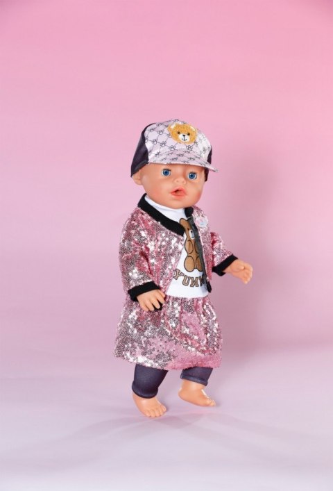 Ubranko w stylu glamour dla baby born 43 cm