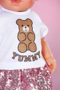 Ubranko w stylu glamour dla baby born 43 cm