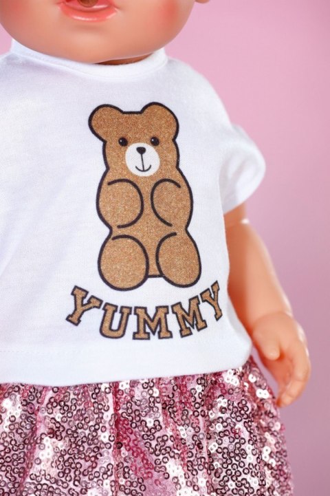 Ubranko w stylu glamour dla baby born 43 cm