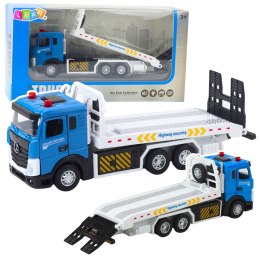 Ciężarówka Transportowa Laweta Ruchoma Platforma Światła Dźwięki