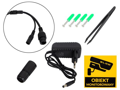 78-669# Kamera blow wifi 3 obiektywy obracane 6mp v-bp36 czarna
