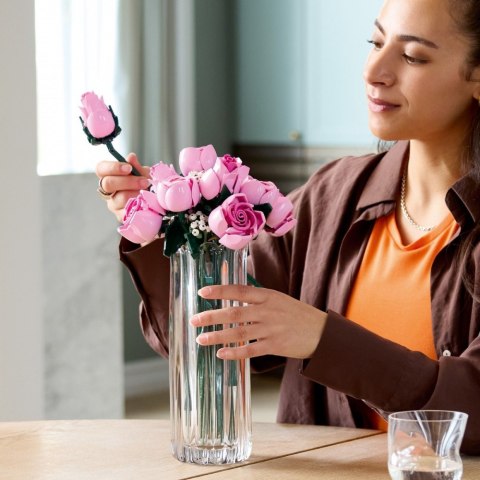 Klocki botanicals 10374 bukiet różowych róż