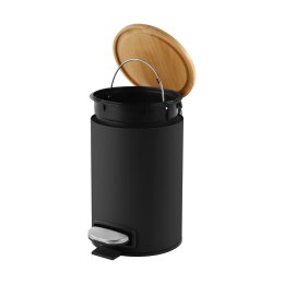 Kosz na śmieci łazienkowy 3l (czarny)