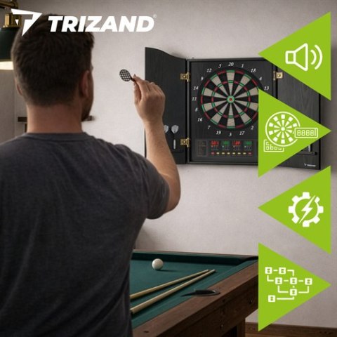 Tarcza elektroniczna do gry w dart Trizand 27046
