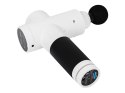 44-357# Pistolet do masażu masażer blow wave 4000 biały + 10 końcówek + walizka