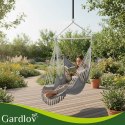 Huśtawka - fotel wiszący 210cm szary Gardlov