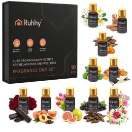 Olejek zapachowy - zestaw 10szt. 10ml Ruhhy 27222