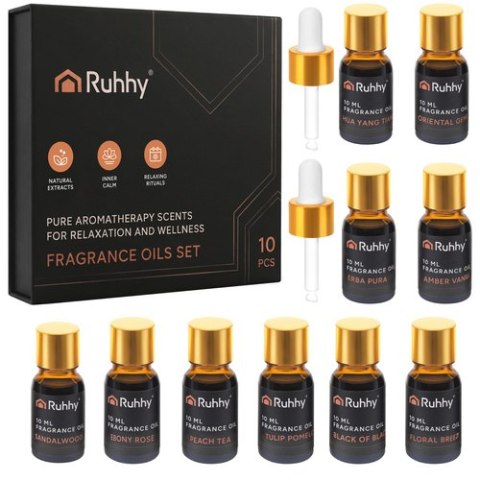 Olejek zapachowy - zestaw 10szt. 10ml Ruhhy 27222