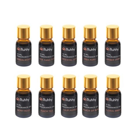Olejek zapachowy - zestaw 10szt. 10ml Ruhhy 27222