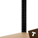 Regał magazynowy - czarny 180x90x40 Bigstren