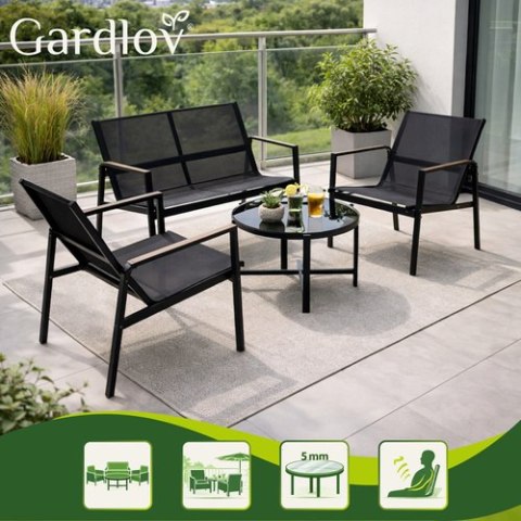 Zestaw mebli balkonowych - 4el. Gardlov