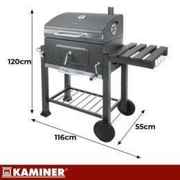 Grill ogrodowy z pokrywą 116x55x120cm Kaminer