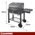 Grill ogrodowy z pokrywą 116x55x110cm Kaminer