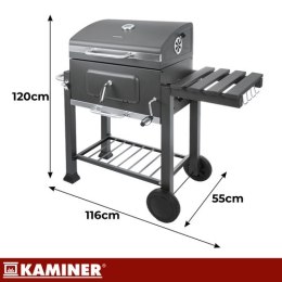 Grill ogrodowy z pokrywą 116x55x110cm Kaminer