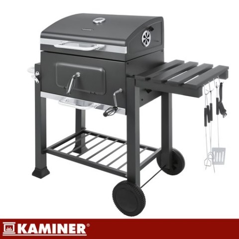 Grill ogrodowy z pokrywą 116x55x110cm Kaminer