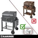 Grill ogrodowy z pokrywą 116x55x110cm Kaminer