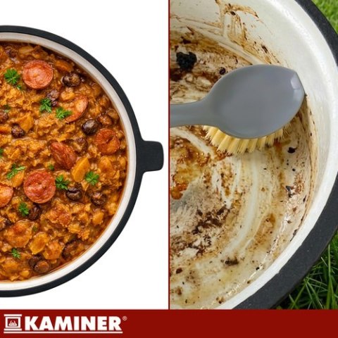 Kociołek żeliwny emaliowany 10l Kaminer