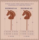 Koń na kiju hobby horse hoppihorse a3 beżowy, maść bułana
