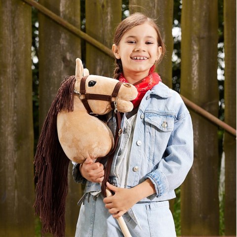 Koń na kiju hobby horse hoppihorse a3 beżowy, maść bułana