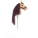 Koń na kiju hobby horse hoppihorse a3 beżowy, maść bułana