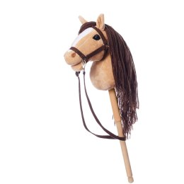 Koń na kiju hobby horse hoppihorse a4 beżowy, maść bułana