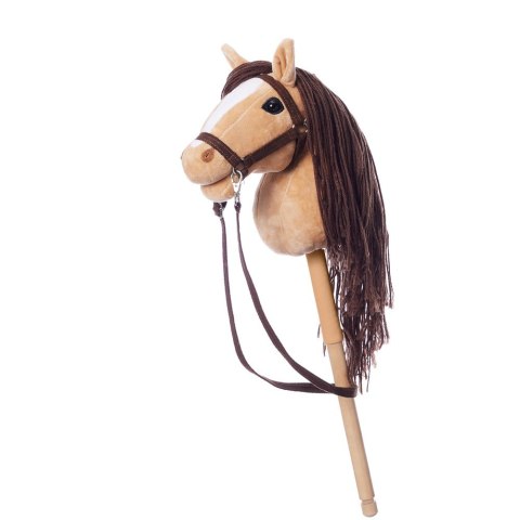Koń na kiju hobby horse hoppihorse a4 beżowy, maść bułana