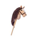 Koń na kiju hobby horse hoppihorse a4 beżowy, maść bułana
