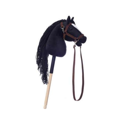 Koń na kiju hobby horse hoppihorse a4 czarny, maść kara