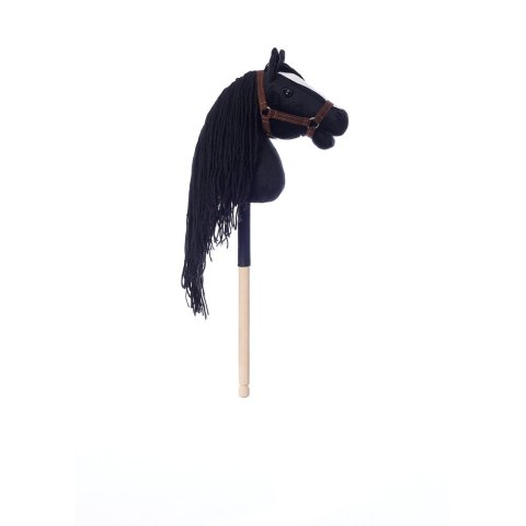 Koń na kiju hobby horse hoppihorse a4 czarny, maść kara
