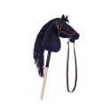 Koń na kiju hobby horse hoppihorse a4 czarny, maść kara