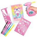 Projekt art - plakaty kawaii - kreatywny zestaw z elektronicznym aerografem