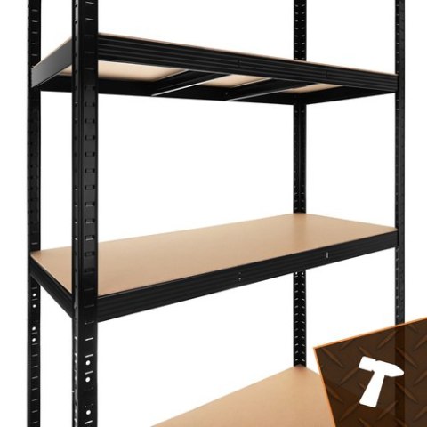 Regał magazynowy - czarny 220x100x45 Bigstren