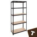 Regał magazynowy - czarny 220x100x45 Bigstren