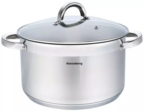 Garnek z pokrywą 11,5l, śr.30cm, stal klausberg