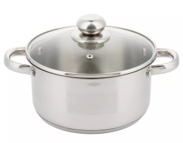 Garnek z pokrywką, stal śr.16cm 1,5l kinghoff