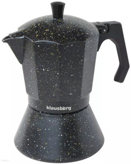 Kawiarka espresso, czarny marmurek 9 filiżanek klausberg