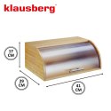 Chlebak bambusowy z akrylową pokrywą, klausberg, kb-7874