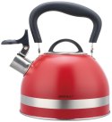 Czajnik z gwizdkiem, 1.8l, stali nierdzewnej, czerwony, kinghoff, kh-1853